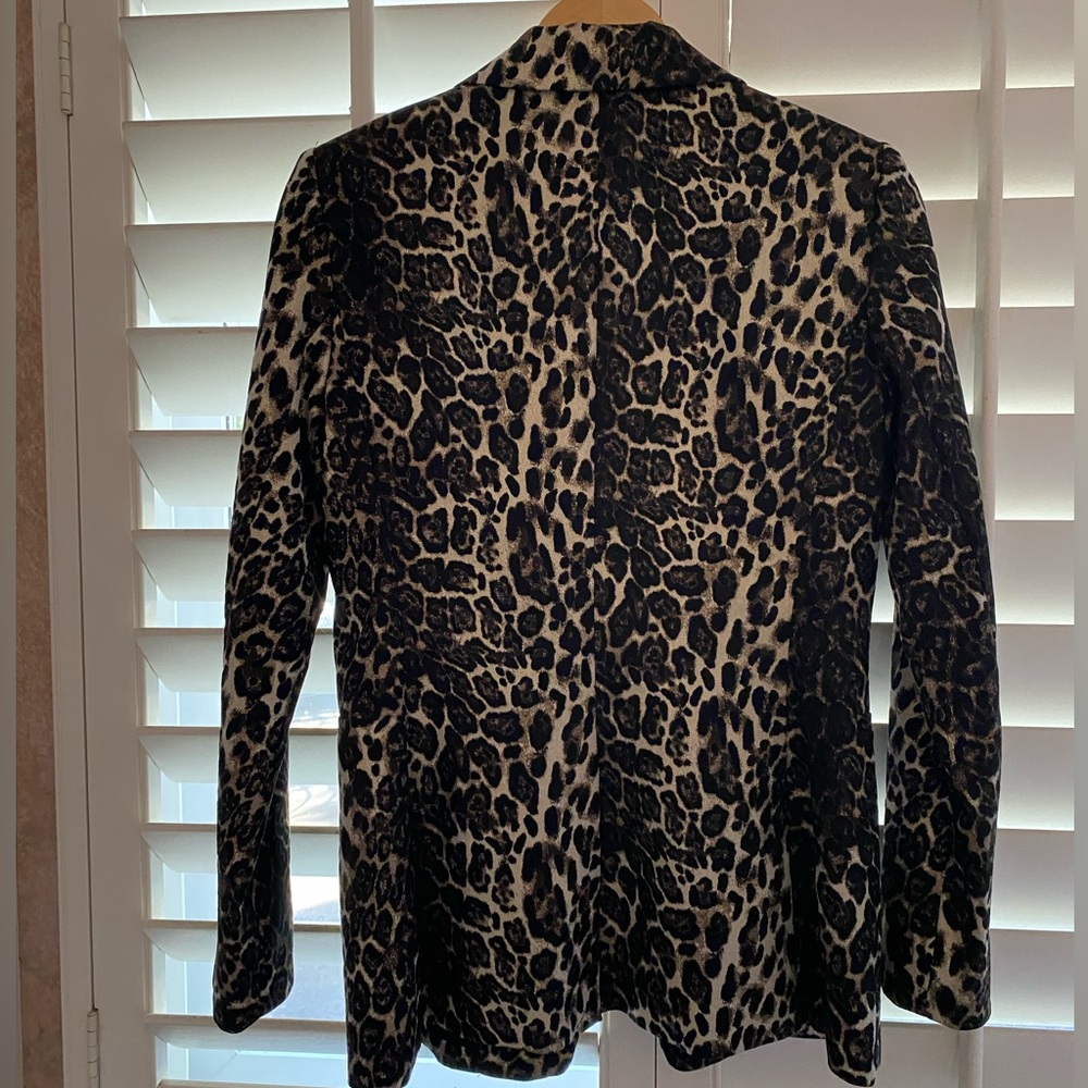 Alice and Olivia Toby Leopard Jacquared Blazer 6 NWOT - Picture 8 of 10